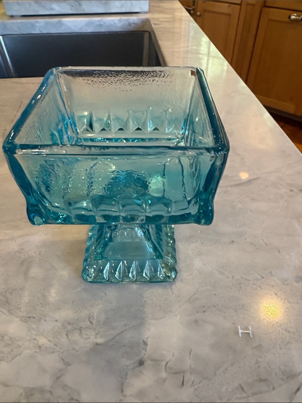 Jeannette Glass Wedding Box Candy Dish
